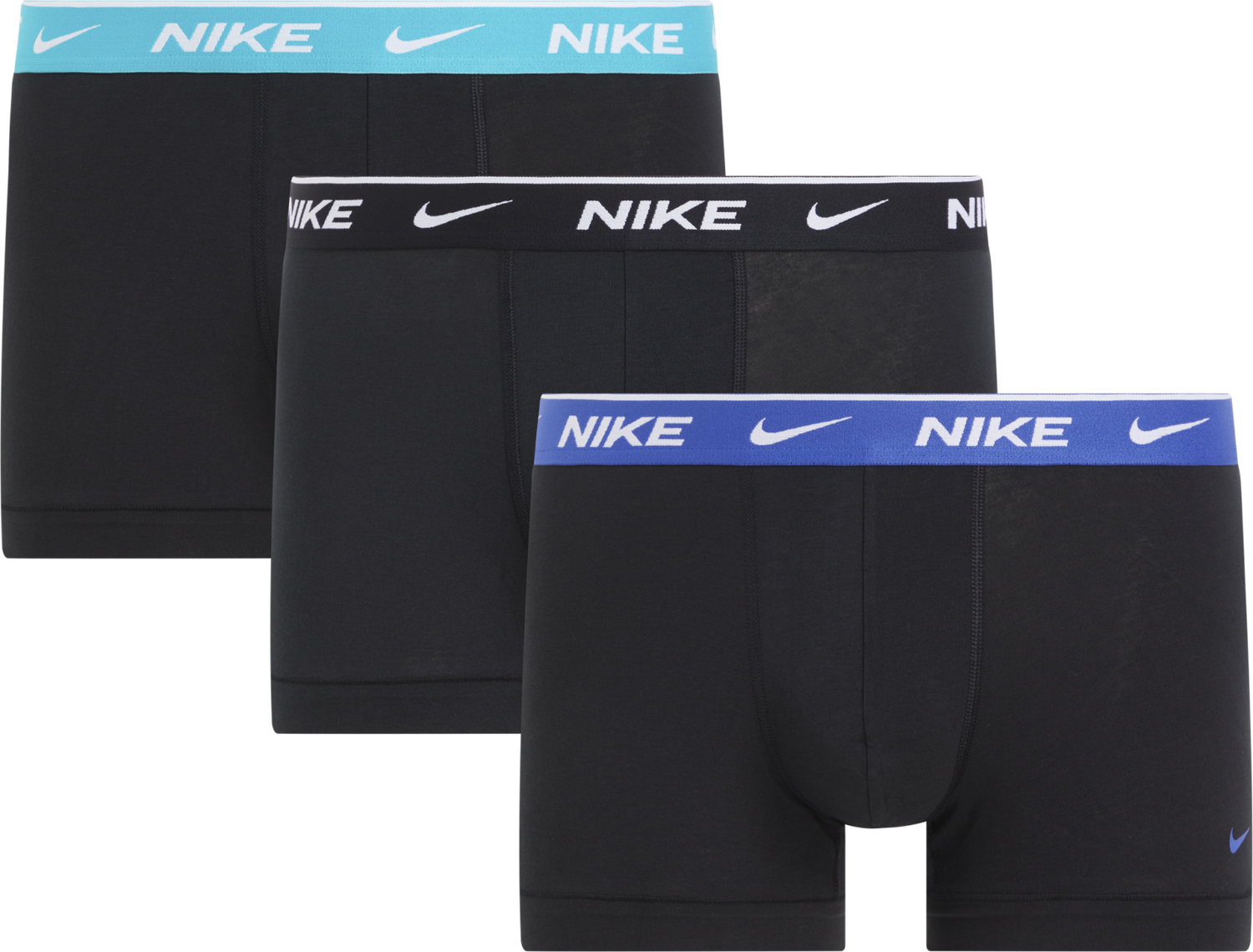 Boxerky Nike Everyday Cotton Stretch Trunk (3-Pack) Čierna | 0000KE1008-U9G, 0