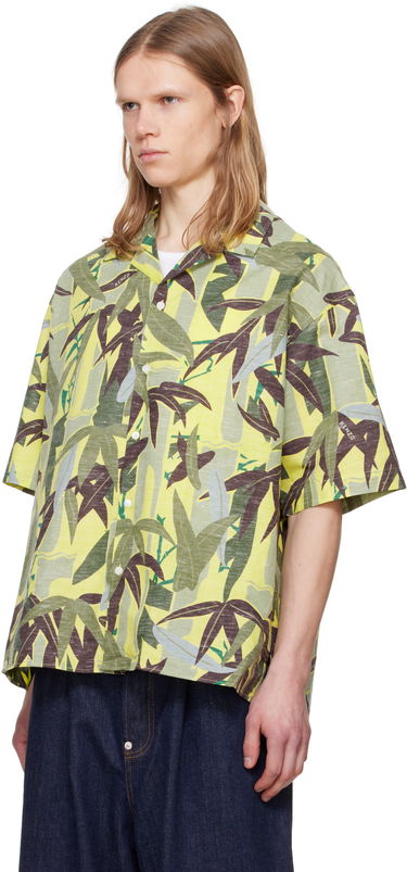 Košeľa KENZO Kenzo Paris 'Chiku-Rin Camo' Short Sleeve Shirt Žltá | FF55CH1309P1, 3