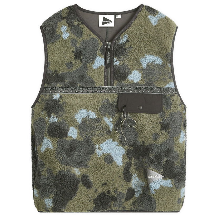 Vesta GRAMICCI And Wander x Tape Fleece Vest Camo Size Large Zelené | GUJ4-F3006-M-CAMO