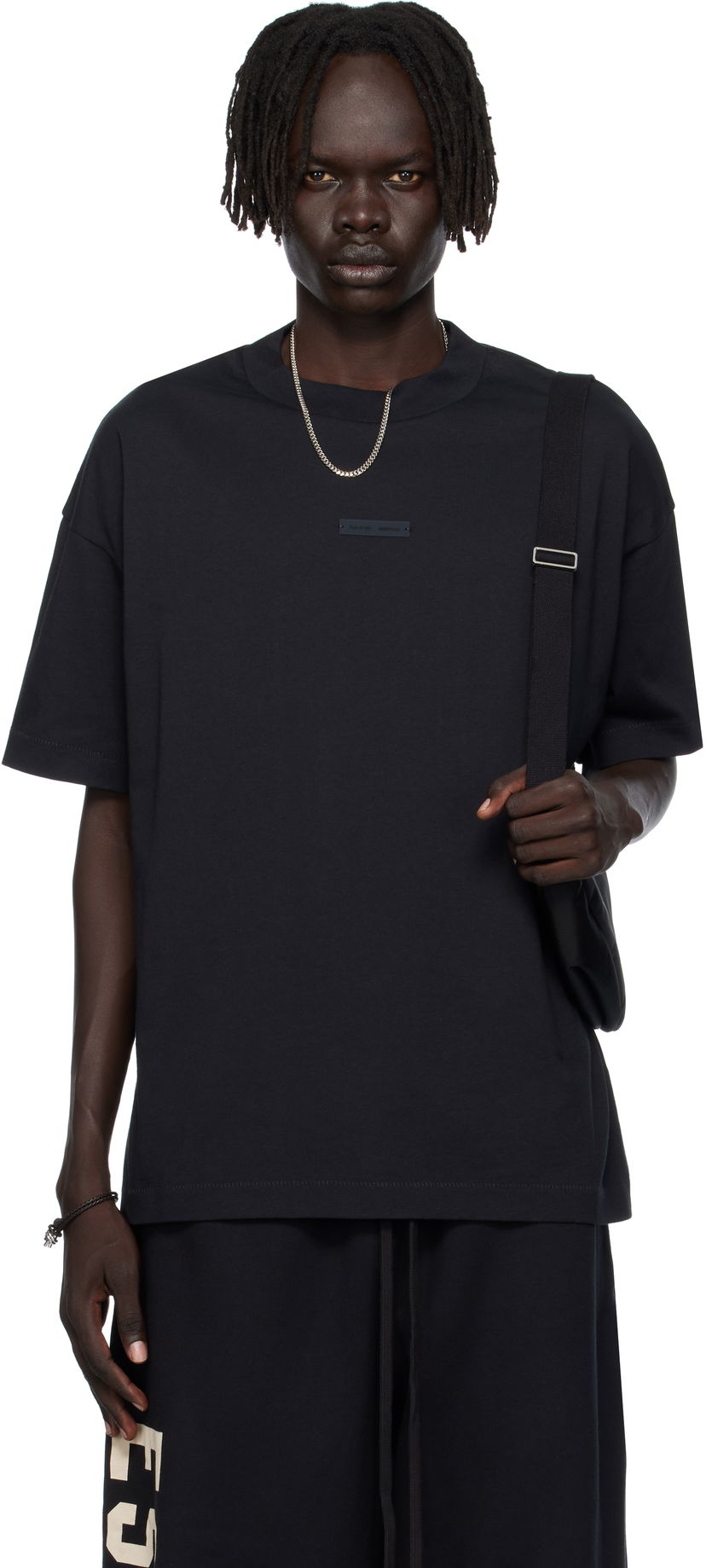 Tričko Fear of God Fear of God ESSENTIALS Classic Fit T-shirt Čierna | 125SP254190F