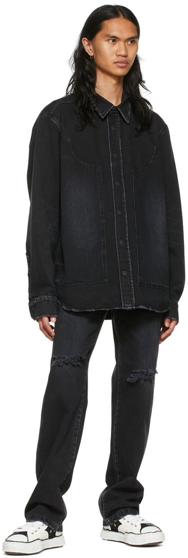 Košeľa We11done We11done Faded Denim Shirt Čierna | WD-DB1-22-333-M-WB, 3