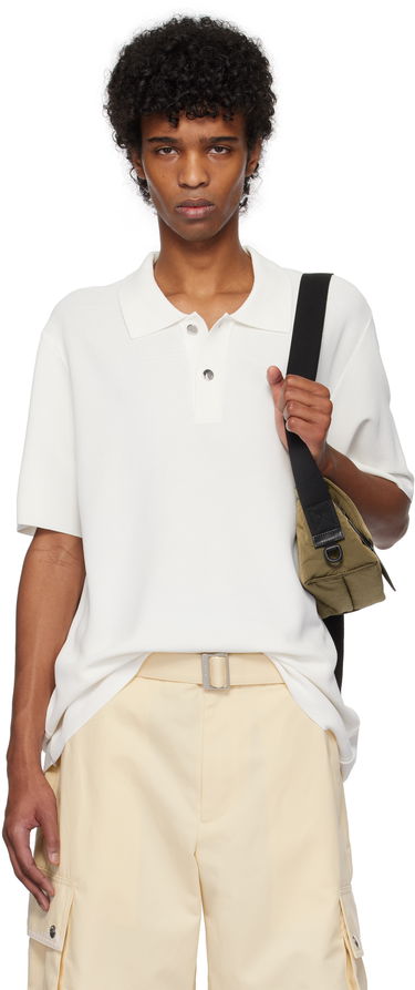 Polo tričko Jacquemus Jacquemus Knit Polo Biela | 25E255KN296-2439, 0