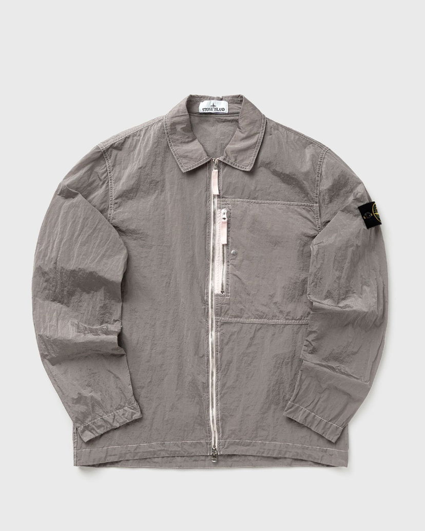 Bunda Stone Island Crinkle Fabric Full-Zip Overshirt Šedá | K2S151200031S0019.V0080