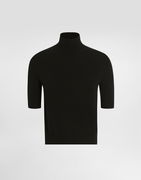 Dolce & Gabbana Cashmere Short Sleeve Turtleneck Sweater