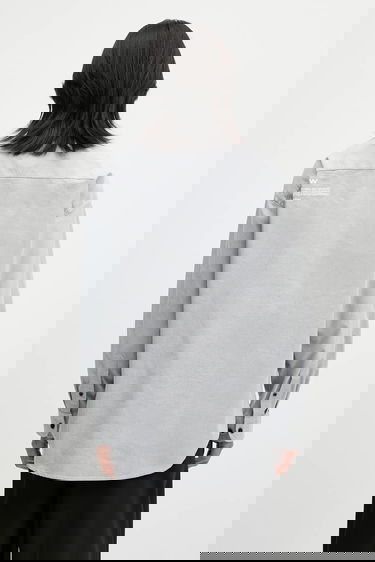 Košeľa AAPE by A Bathing Ape Cotton Long Relaxed Button-Down Shirt Šedá | AAPSTM8512XXO, 2