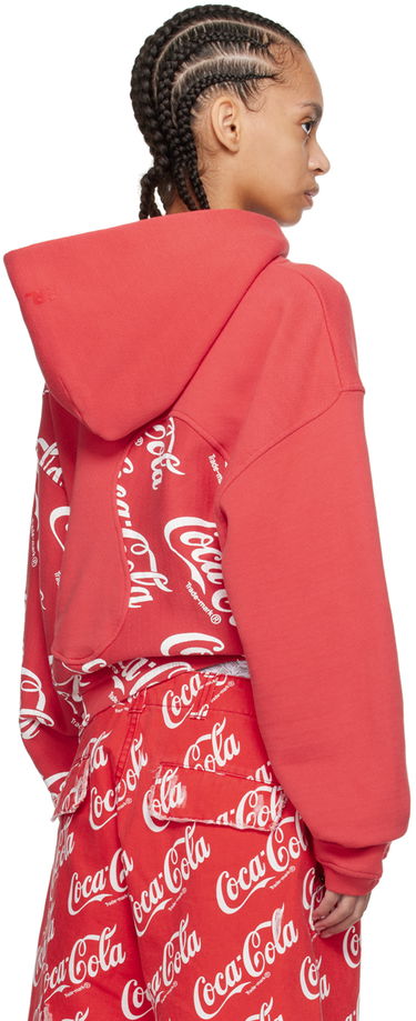 Mikina ERL Swirl Logo Hoodie Červená | ERL08T024, 3
