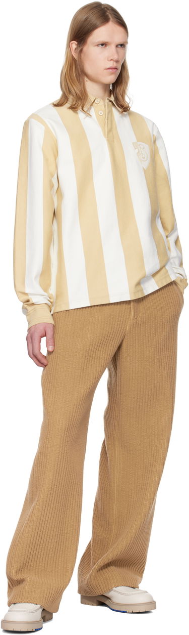 Polo tričko Burberry Burberry Long-Sleeve Striped Polo Béžová | 8101898, 3
