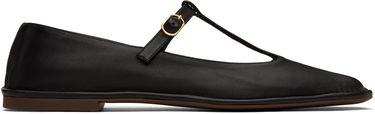 Tenisky a topánky The Row The Row Square T-Strap Ballerina Flats Čierna | F1599-SL3, 0