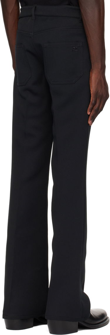 Nohavice Courrèges Signature 70's Bootcut Trousers Čierna | VESCPA021PL0007, 2
