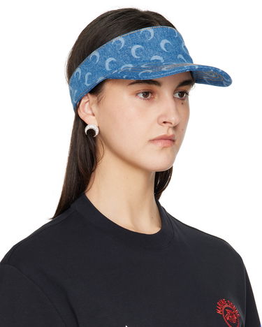 Klobúk Marine Serre Marine Serre Moon Laser Denim Visor Modrá | UHG037A CDEN0002, 3