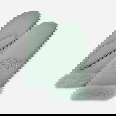 Rukavice UGG Embroidered Shearling Mittens Zelené | 20932-GMS, 0