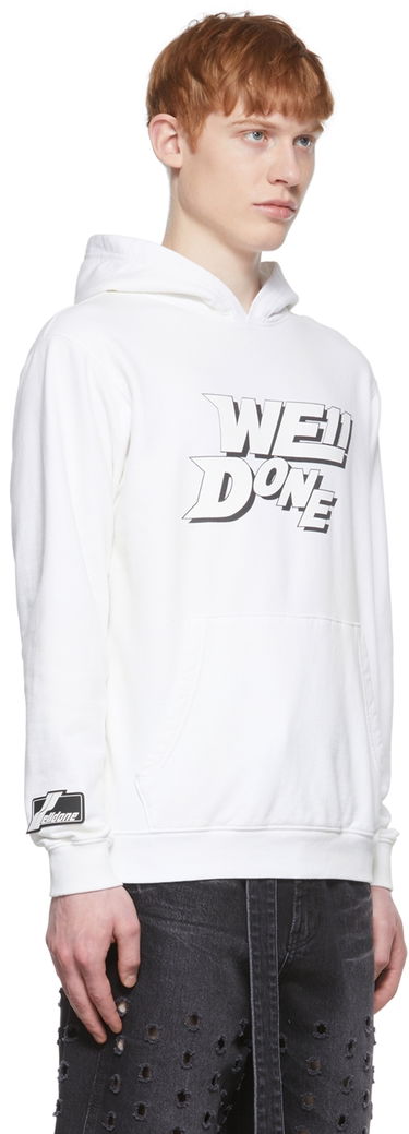 Mikina We11done We11done Hoodie Biela | WD-TH1-22-622-U-WH, 1