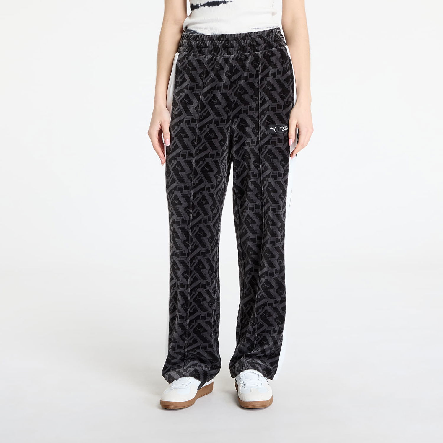 Nohavice Puma Squid Game x T7 Iconic Straight Track Pants Čierna | 62743301, 0