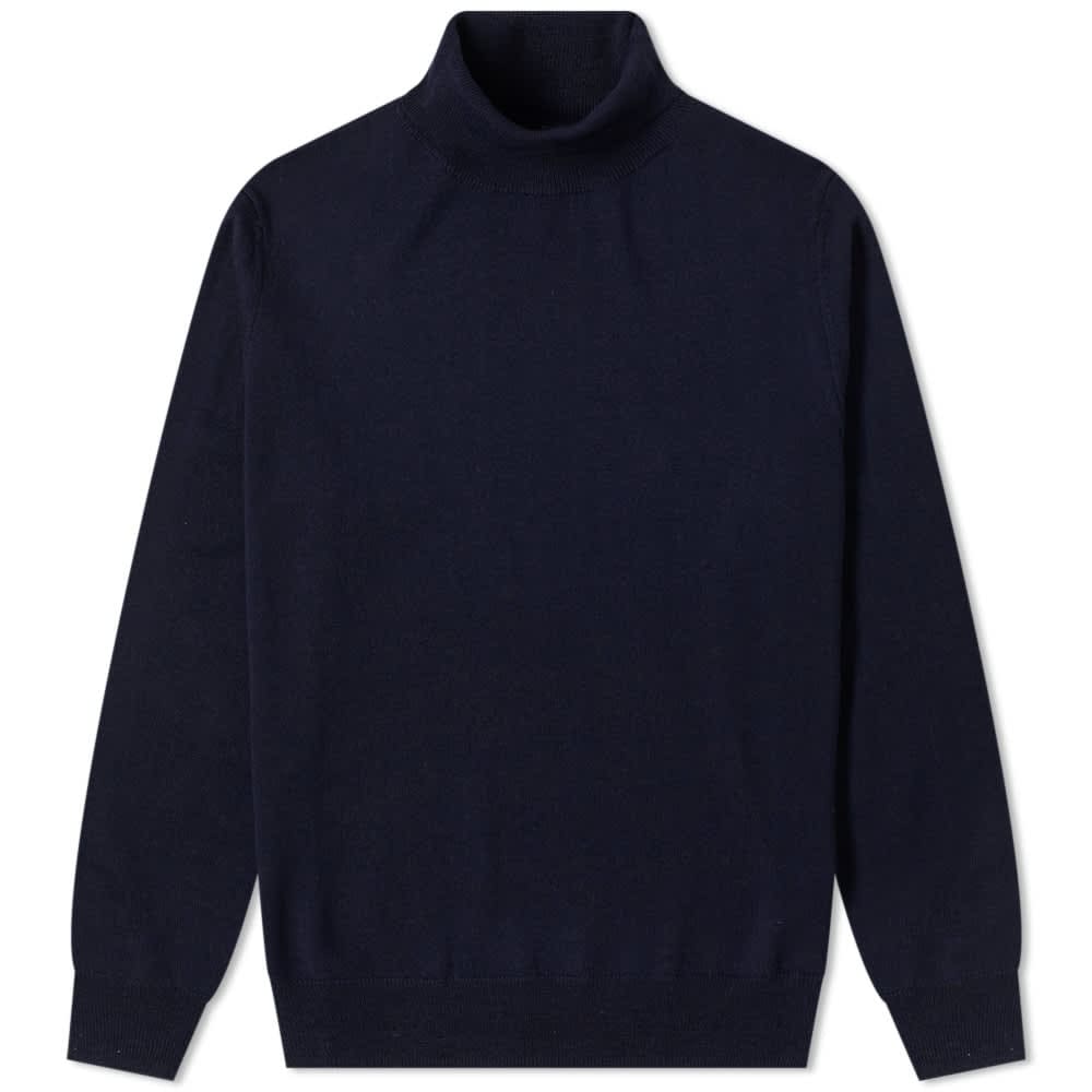 Sveter A.P.C. Dundee Roll Neck Knit Navy | WVAWM-H23631-IAK, 0