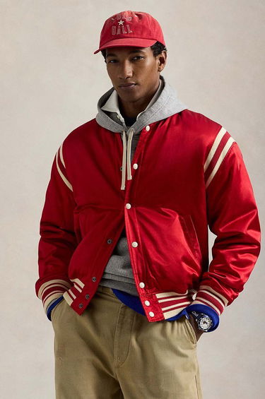 Bomber bunda Polo by Ralph Lauren Varsity Jacket Červená | 710949940, 0