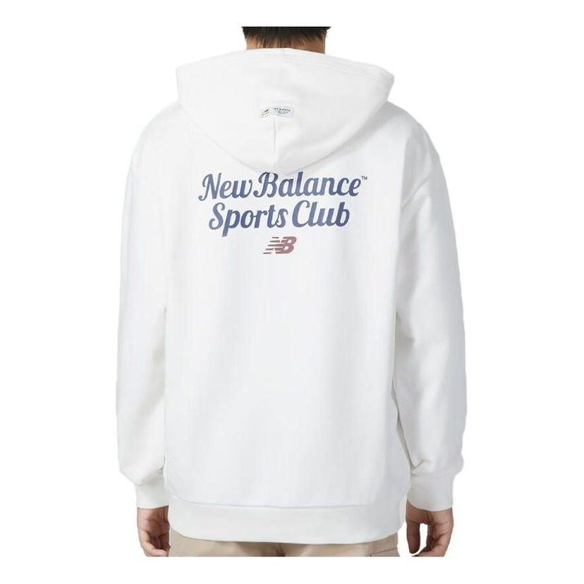 Mikina New Balance Sportswear Club Graphic Hoodie Biela | 5CD38131-IV