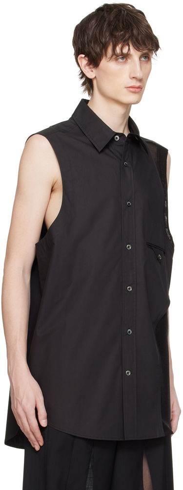 Košeľa Feng Chen Wang Feng Chen Wang Sleeveless Shirt Čierna | FUS17SR08, 1