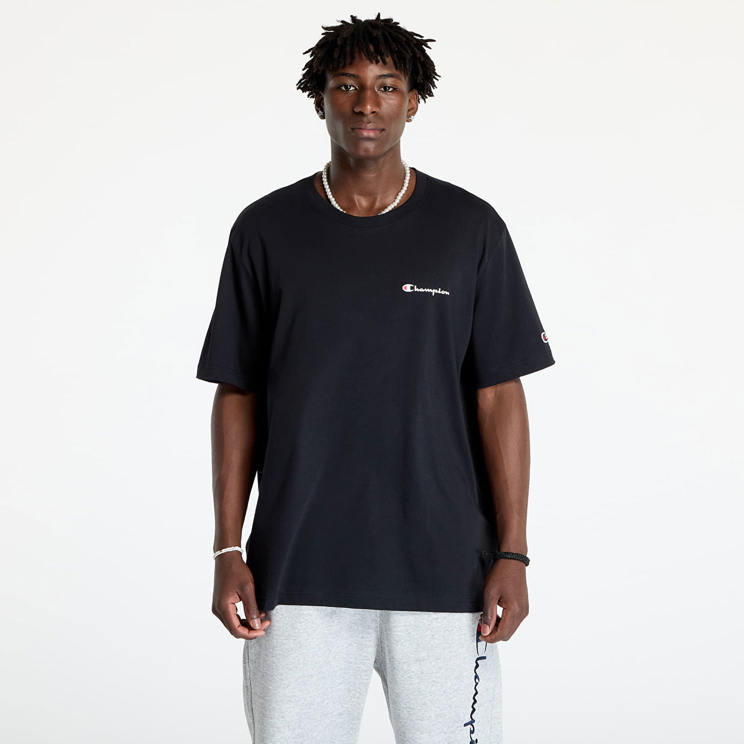 Tričko Champion SS Tee Black Čierna | 220264 CHA KK001, 0