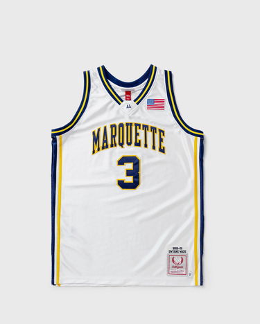 Dres Mitchell & Ness NCAA AUTHENTIC JERSEY UNIVERSITY MARQUETTE 2002-03 DWYANE WADE #3 Biela | AJY54490-MAU02DWAWHIT, 0