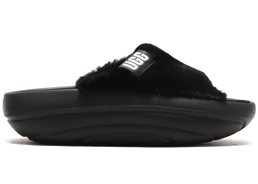 Oblečenie UGG FoamO plush Slide Black (Women's) Čierna | 1143849-BLK