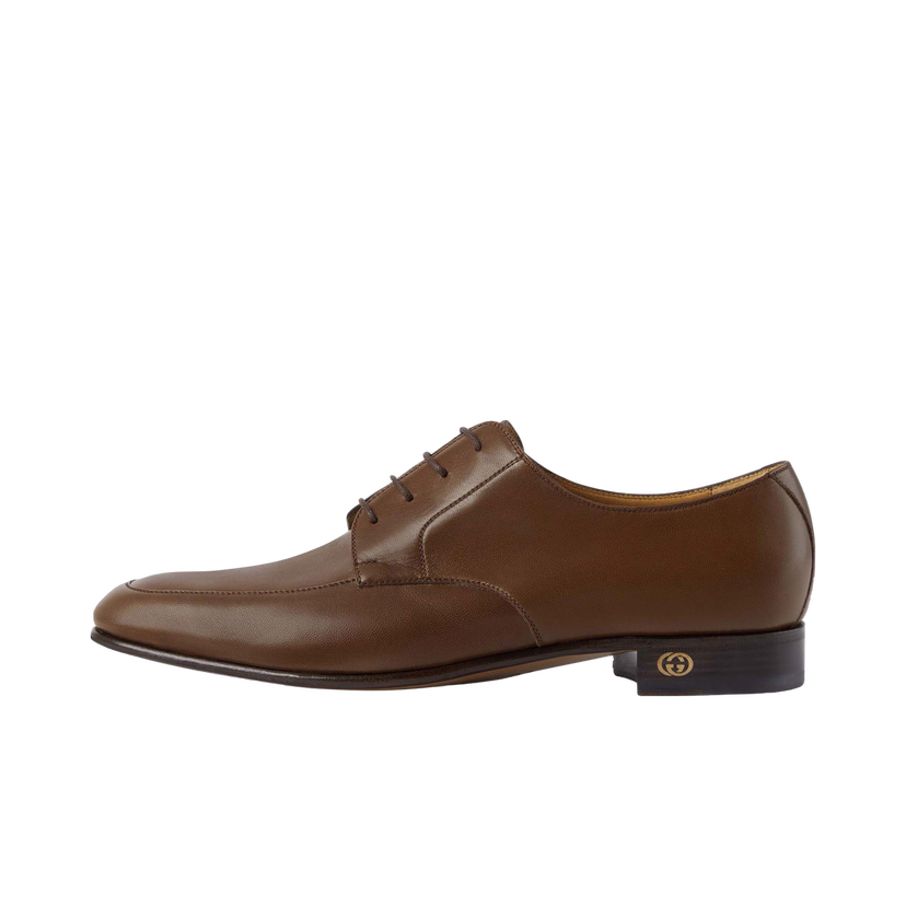 Tenisky a topánky Gucci Leather Lace-up Shoes Brown Hnedá | 723610 U7J00 2361