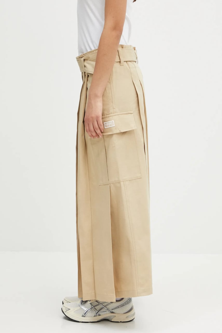 Sukňa KENZO Kenzo Maxi Pleated Skirt Béžová | FF52JU3039DL.11, 1