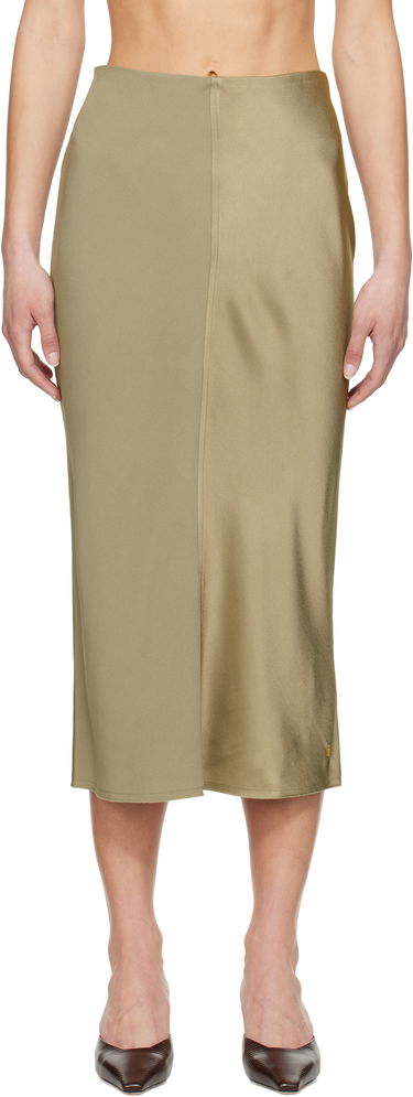 Sukňa AMI AMI Paris Straight Midi Skirt Zelené | FSK266.AC0014, 0
