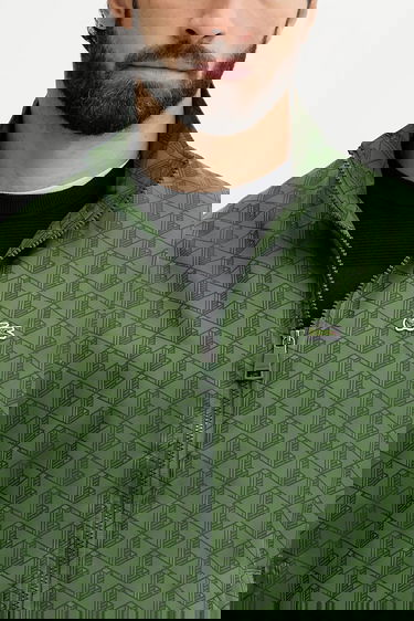 Vetrovka Lacoste Monogram Windbreaker Jacket Zelené | BH8902, 4