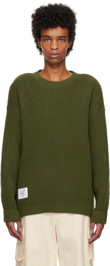 Sveter WTAPS WTAPS Deck Knit Sweater Zelené | 242MADT-KNM06, 0