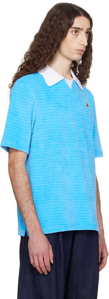 Polo tričko Casablanca Casablanca Knit Piqué Polo Modrá | MPF25-JTP-243-03, 1