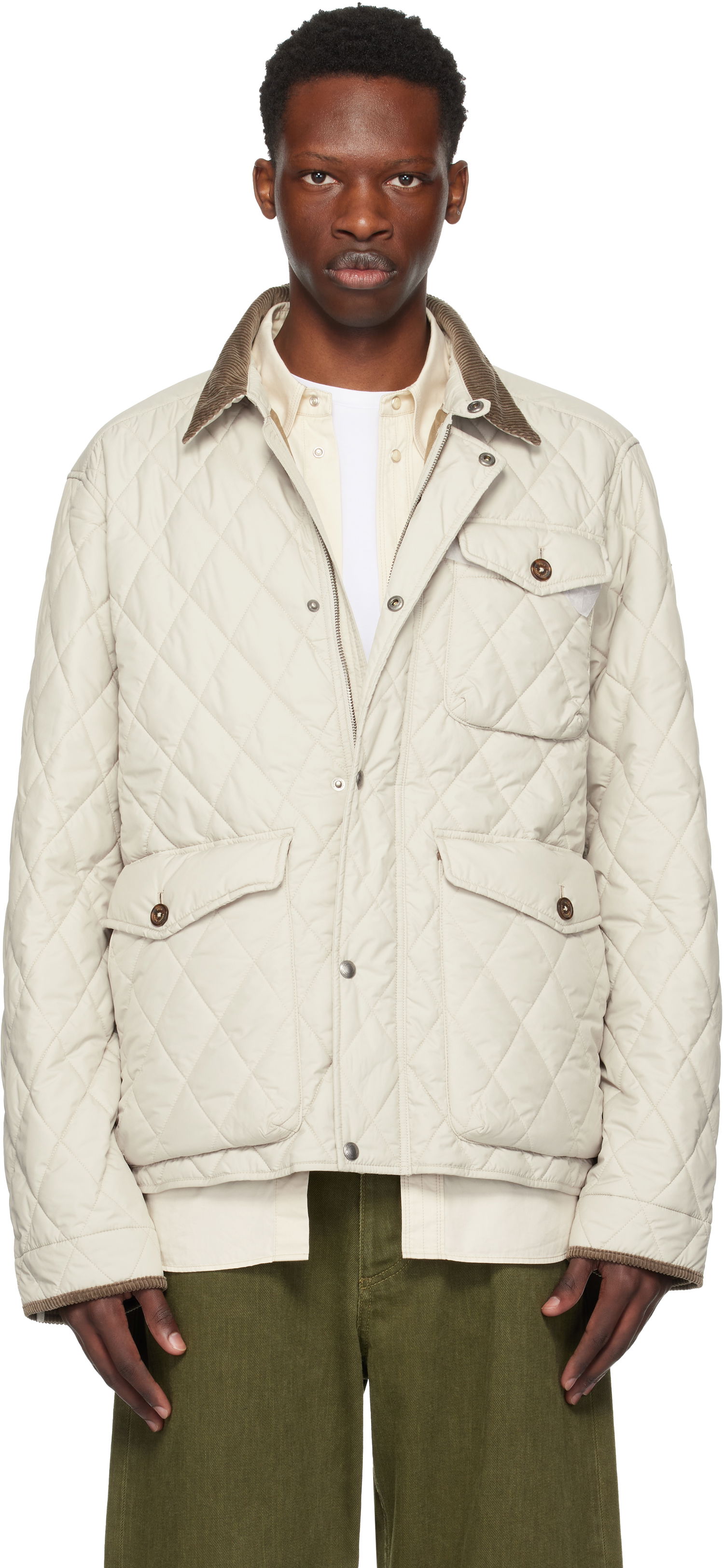 Bunda Polo by Ralph Lauren Ralph Lauren 'The Beaton' Quilted Jacket Béžová | 710847071013, 0