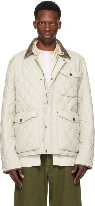 Bunda Polo by Ralph Lauren Ralph Lauren 'The Beaton' Quilted Jacket Béžová | 710847071013, 0