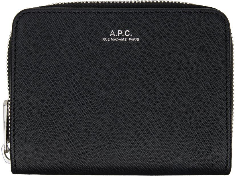 Peňaženka A.P.C. Emmanuelle Compact Wallet Čierna | PXBJQ-H63591