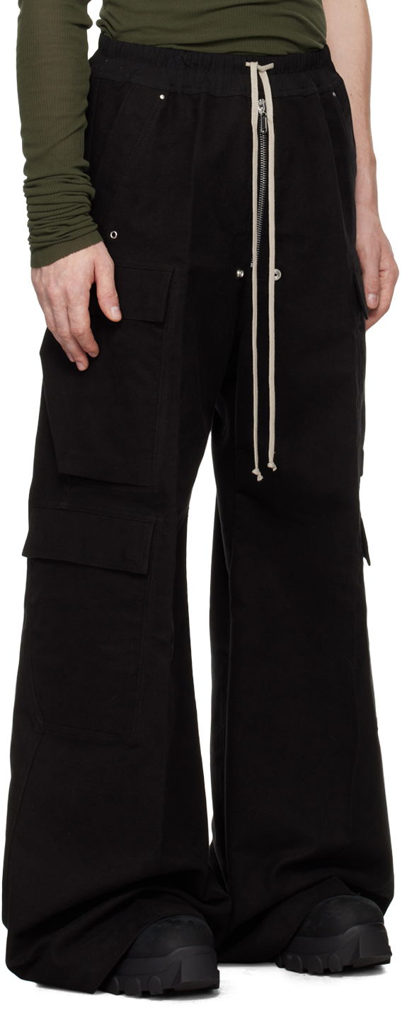 Cargo nohavice Rick Owens Rick Owens Porterville Cargobelas Cargo Pants Čierna | RU02D6339 TB, 1