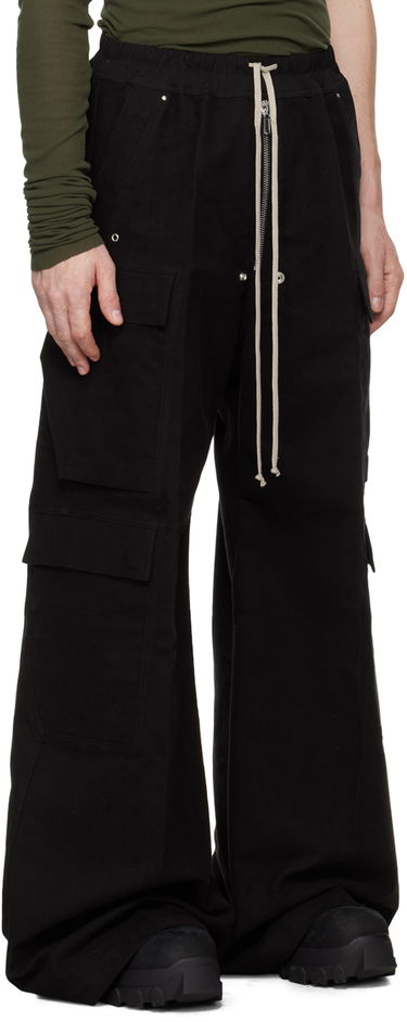 Cargo nohavice Rick Owens Rick Owens Porterville Cargobelas Cargo Pants Čierna | RU02D6339 TB, 1