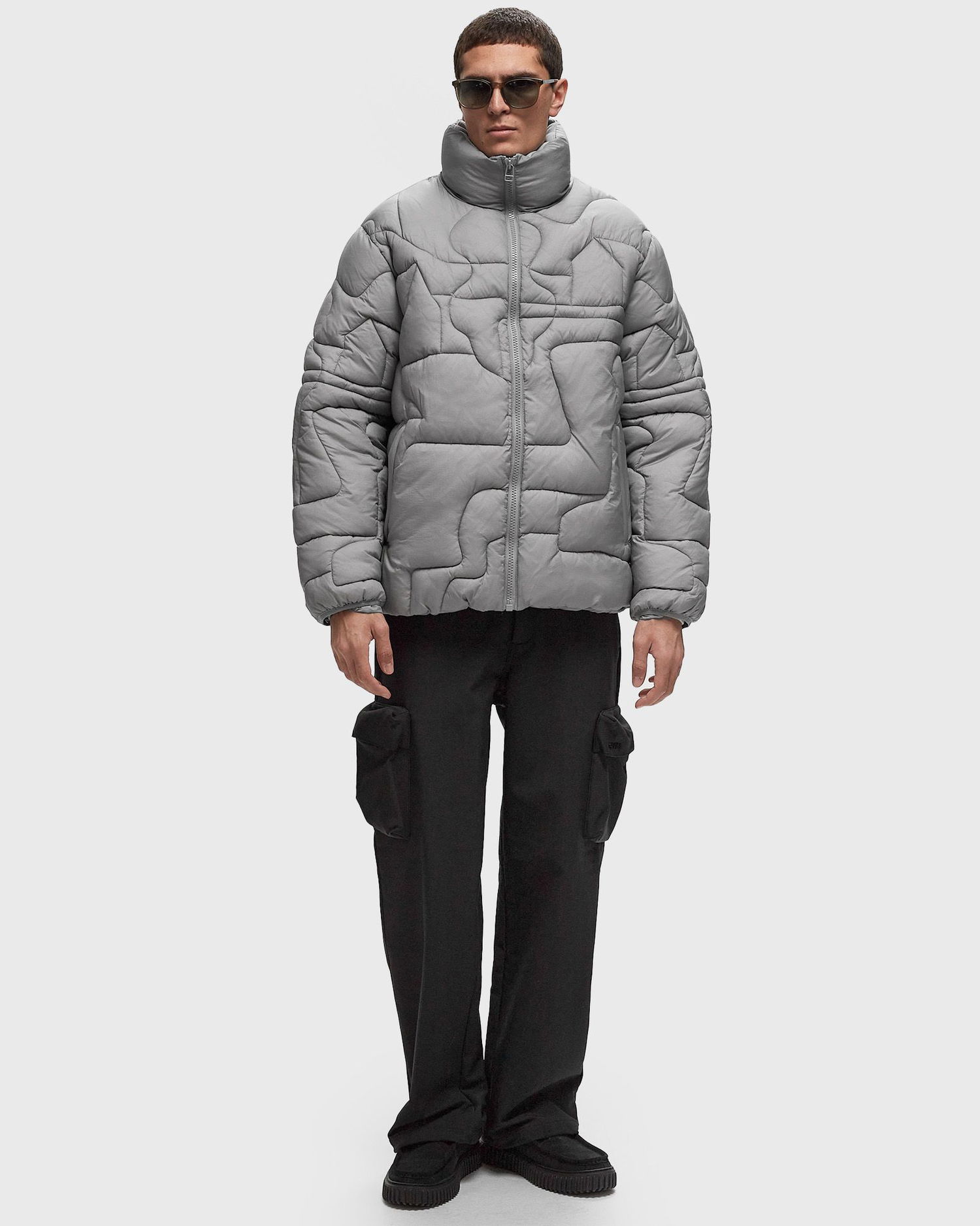 Prešívaná bunda By Parra Puffer Jacket Šedá | 52336, 1
