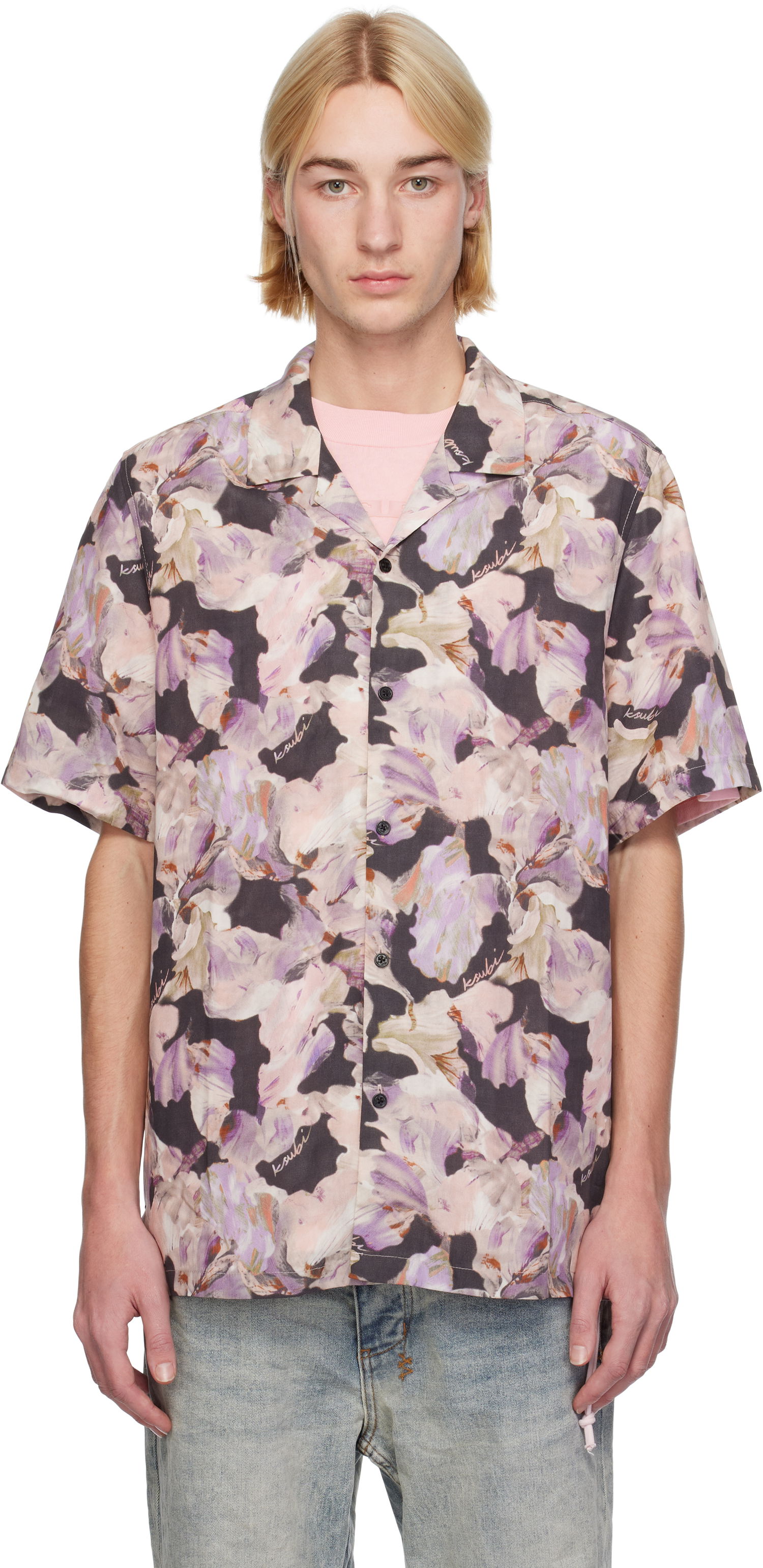 Košeľa Ksubi Painted Resort Shirt Fialová | MFA24SH003, 0
