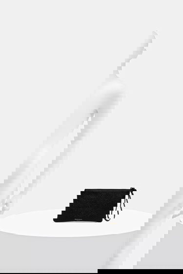 Peňaženka Common Projects Pebbled Leather Small Flat Pouch Čierna | 9187.7001, 4