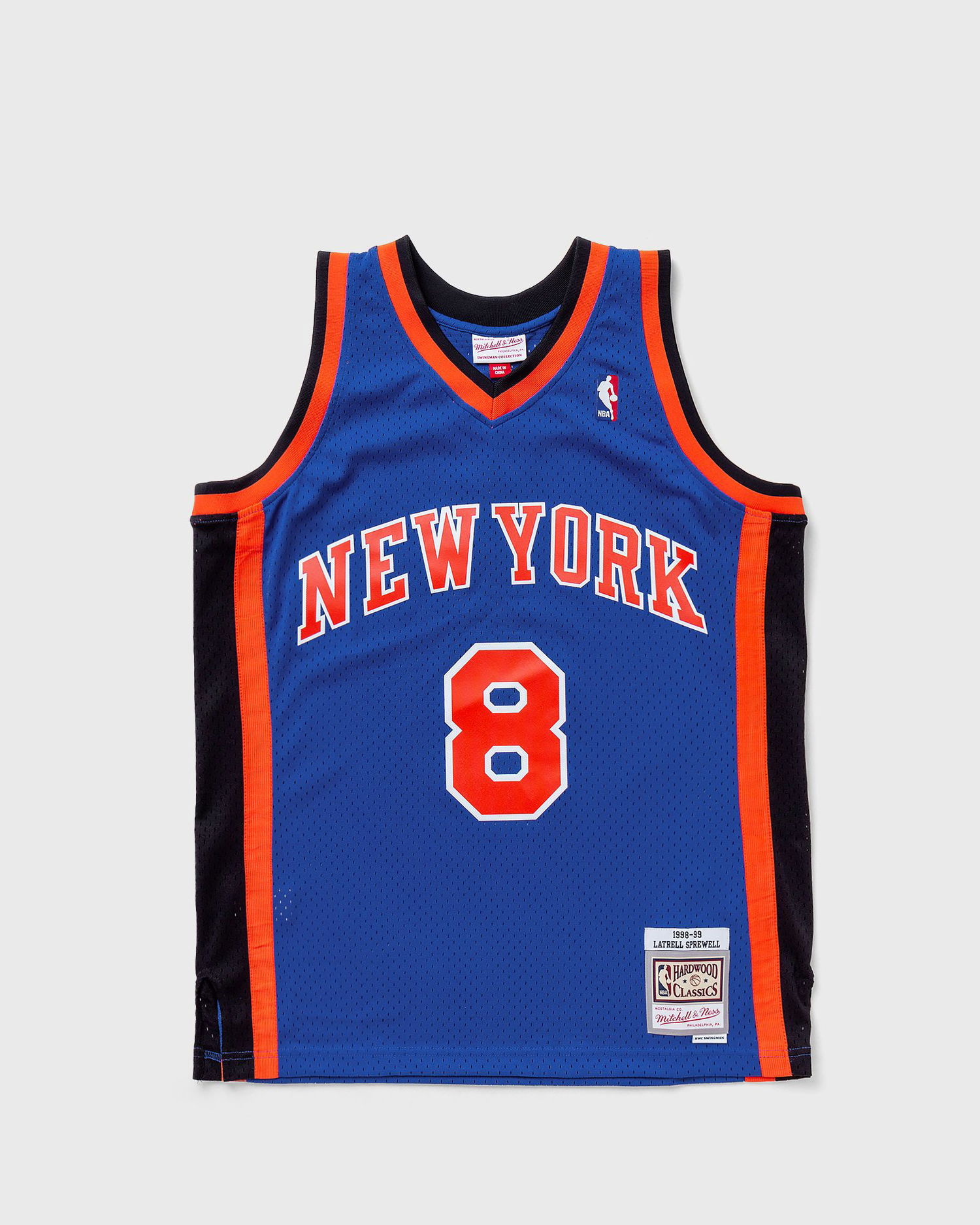 Dres Mitchell & Ness NBA Swingman Jersey New York Knicks Road 1998-99 Latrell Sprewell #8 Modrá | SMJYAC18055-NYKROYA98LSP, 0