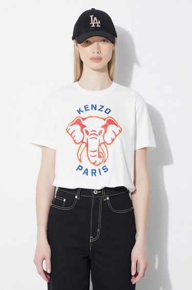 Tričko KENZO Elephant Loose T-Shirt Biela | FE52TS1144SO.02, 0