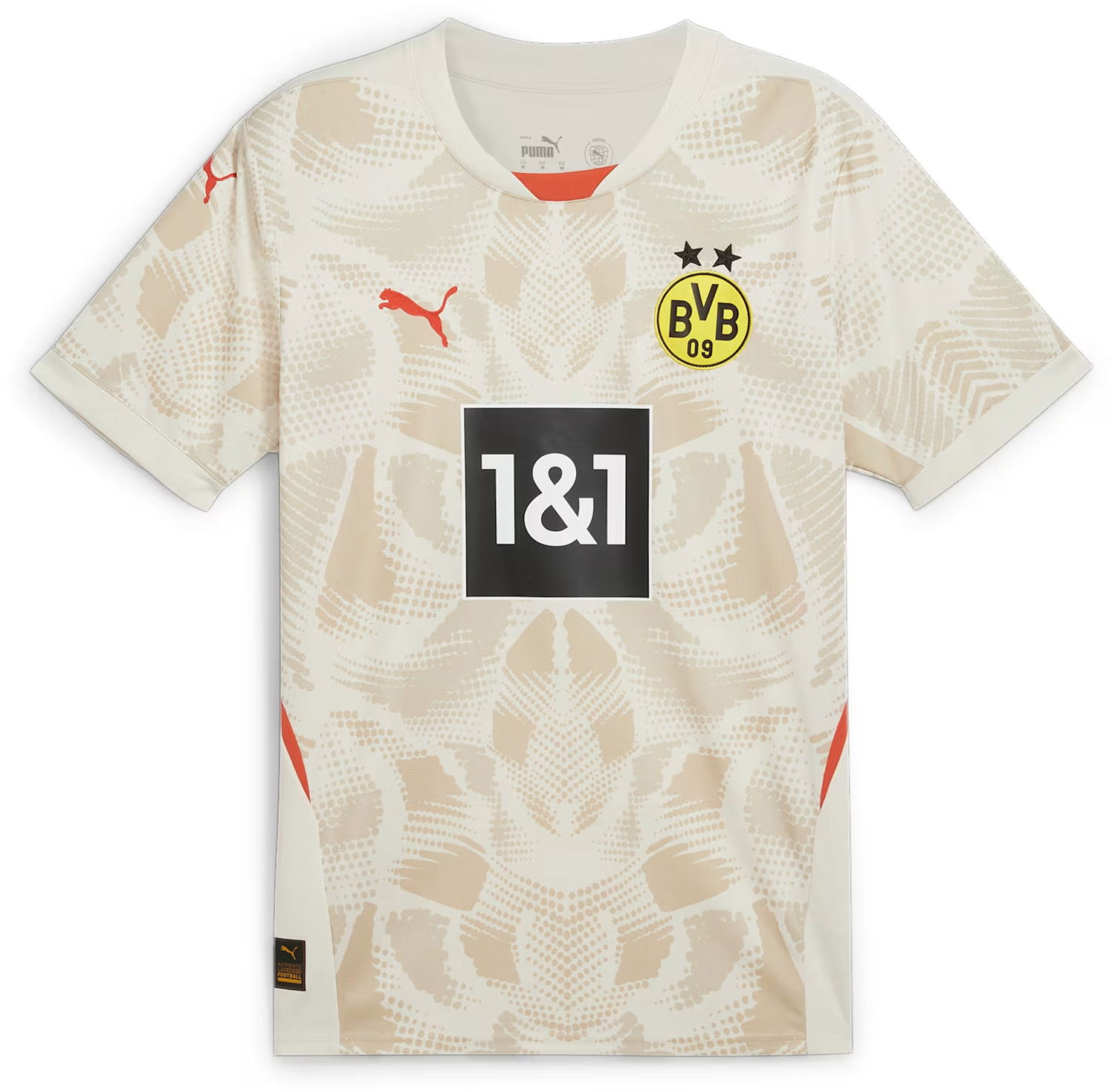 Dres Puma Borussia Dortmund 2024/25 Goalkeeper Short Sleeve Jersey Béžová | 774971-38, 0