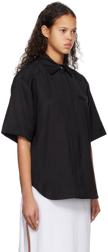 Košeľa Loulou de Saison Loulou de Saison Moheli Short Sleeve Shirt Čierna | MOHELI, 1