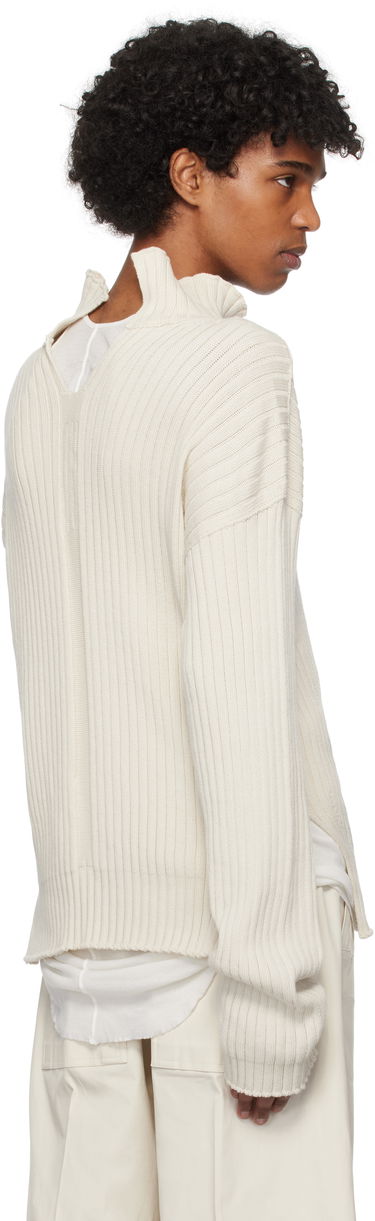 Sveter Rick Owens Rick Owens Hollywood Tabard Sweater Béžová | RU01E5663 KEC, 2