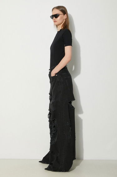 Tričko VETEMENTS VETEMENTS Blackout Cut-Up Fitted T-Shirt Čierna | UE64TR100B, 1