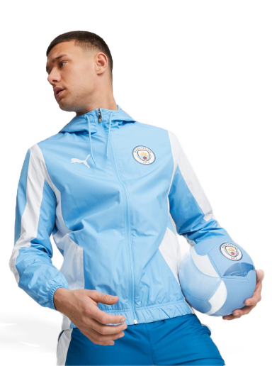 Bunda Puma Manchester City Men's Prematch Anthem Jacket Modrá | 772846_01