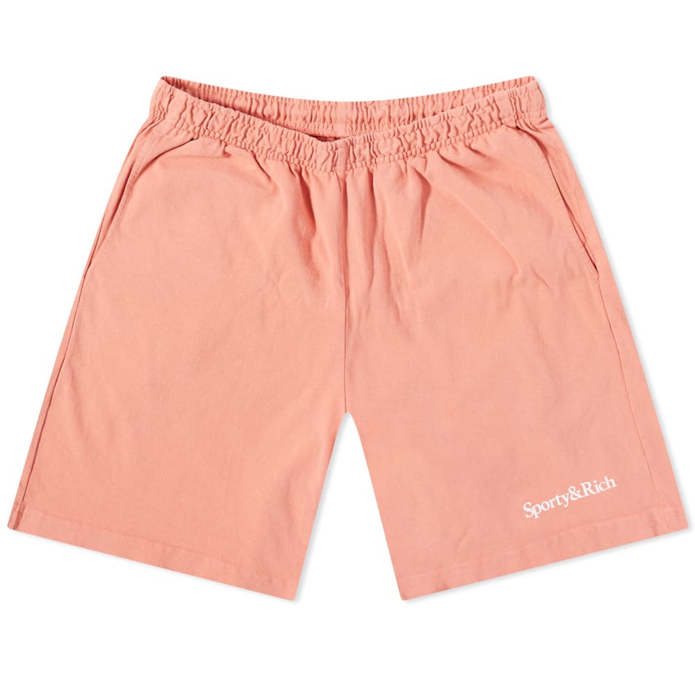 Šortky Sporty & Rich Serif Logo Gym Short Ružová | SH493FL, 0