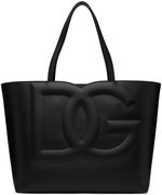 Black Medium 'DG' Logo Tote
