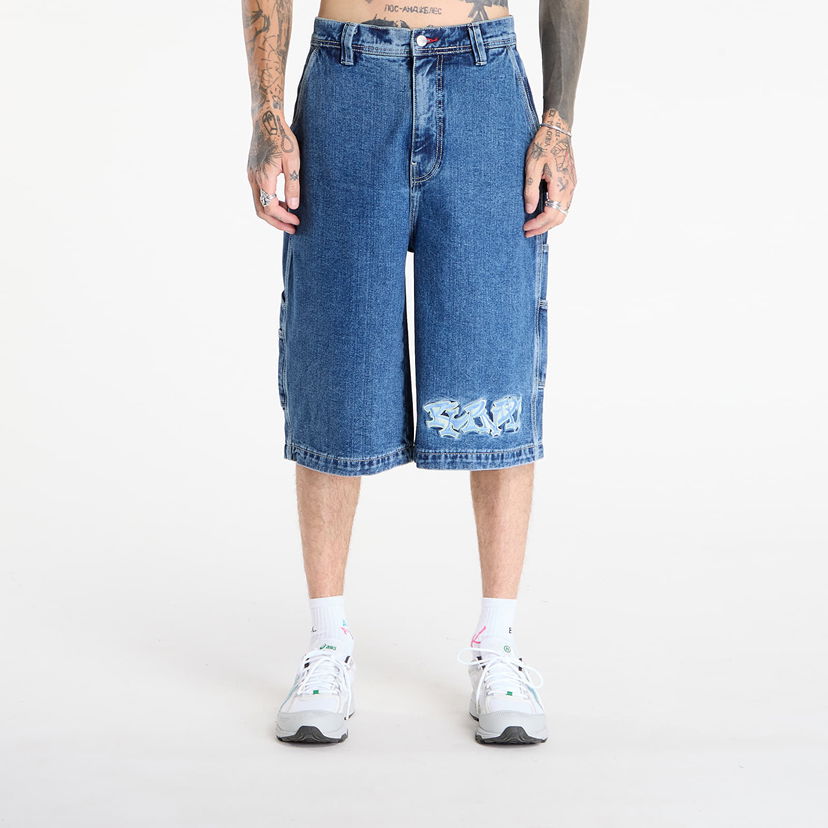 Šortky RIPNDIP RIPNDIP Ace Ultra Wide Leg Shorts Modrá | RNDFALL25111