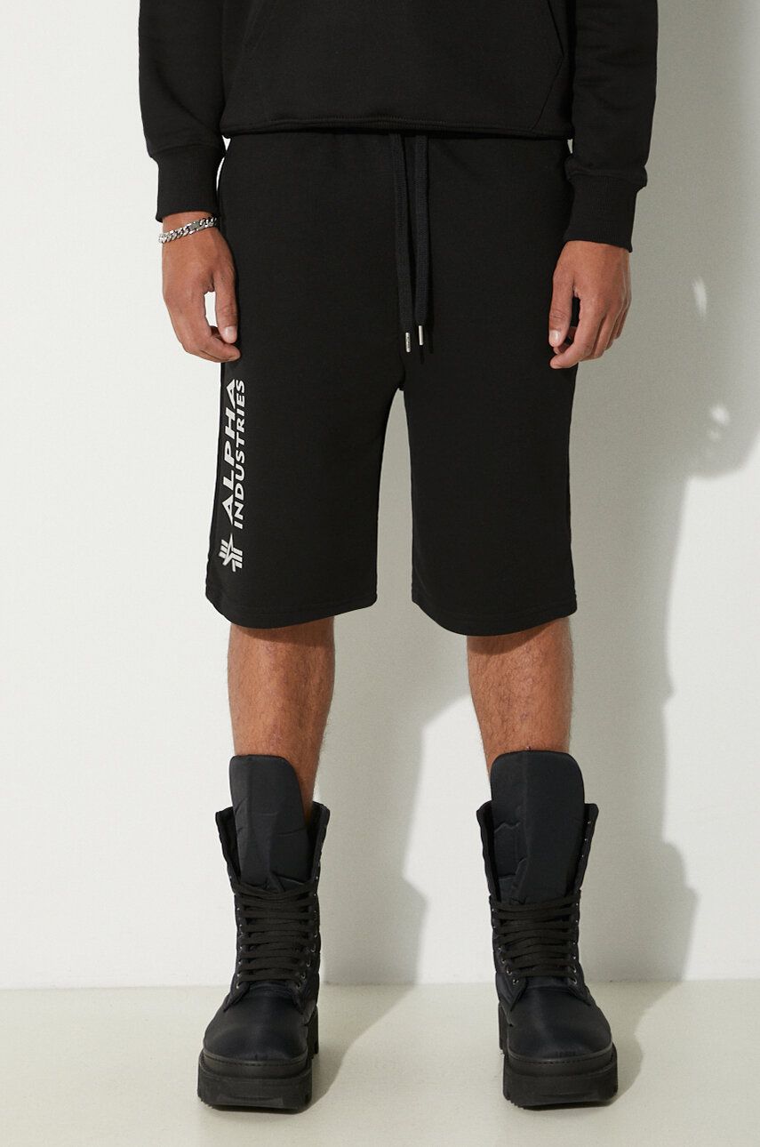 Šortky Alpha Industries Basic Shorts Čierna | 116364FP.530, 0