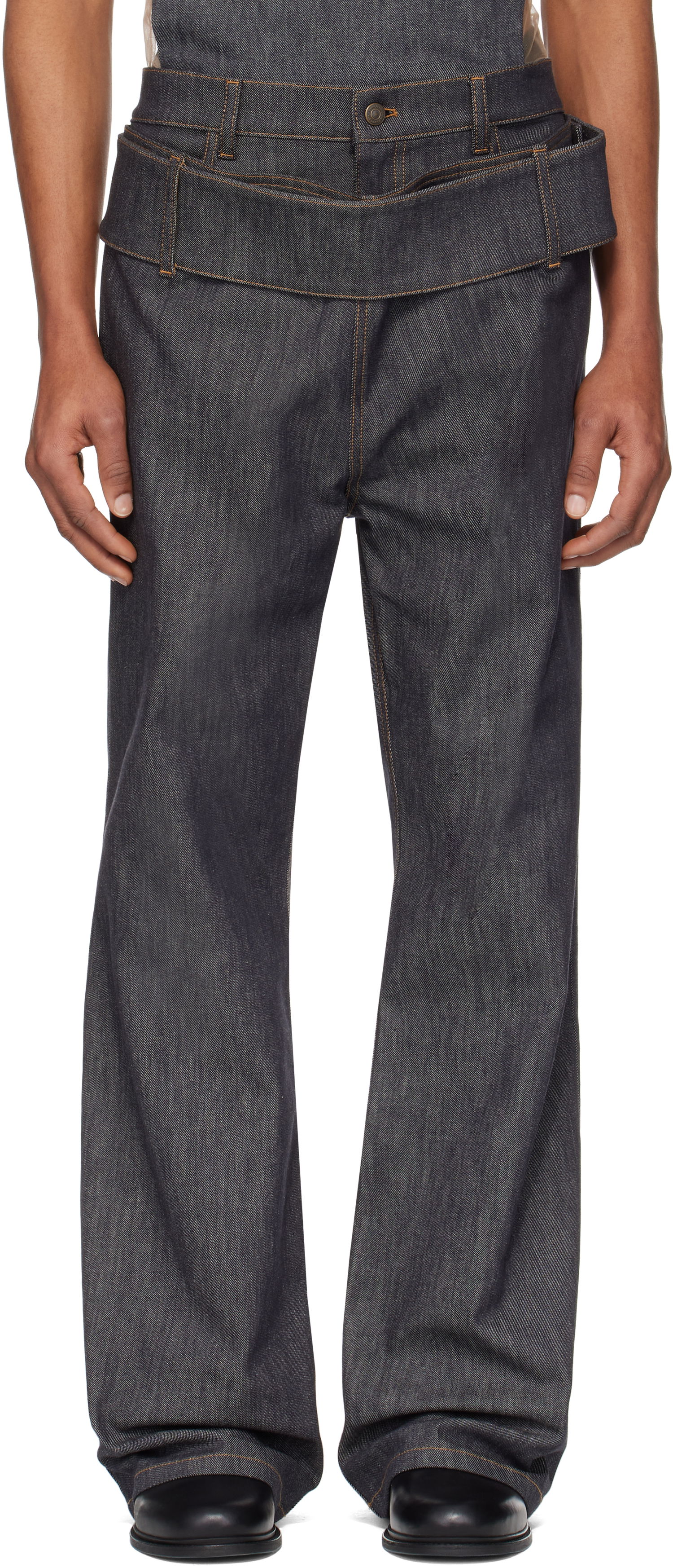 Džínsy Courrèges Courrèges Double Belt Jeans Modrá | 125DPA287DE0035, 0